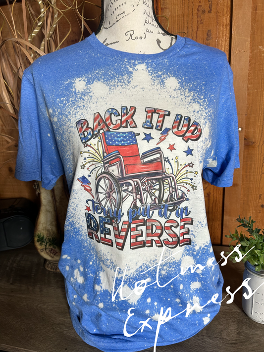 Back it up Terry Put it in Reverse Graphic Tee Bleached