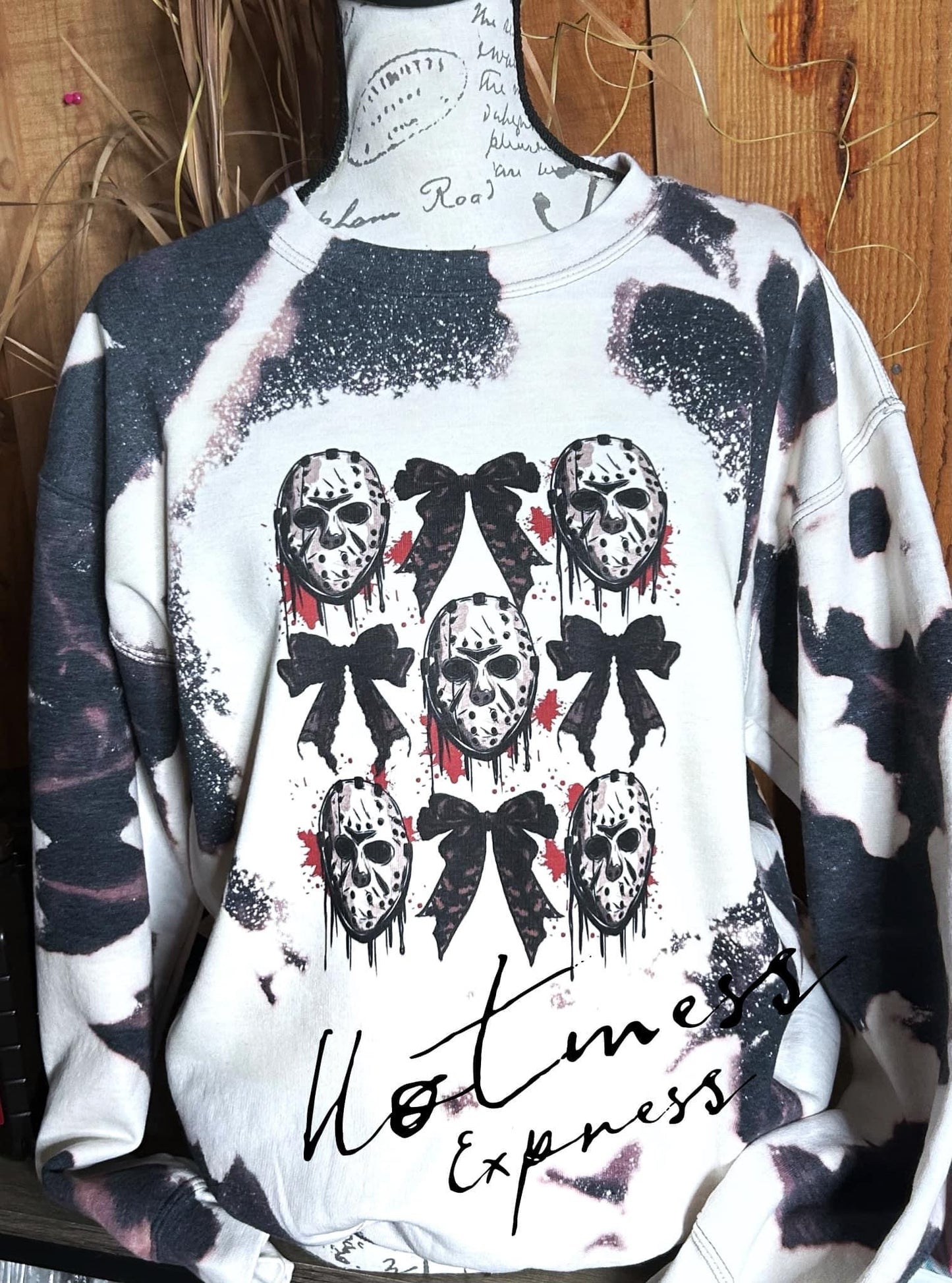 Bows and my Man Jason Graphic Crewneck Sweatshirt